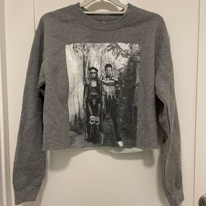 OTR II Jay Z and Beyonce Small Cropped Sweater